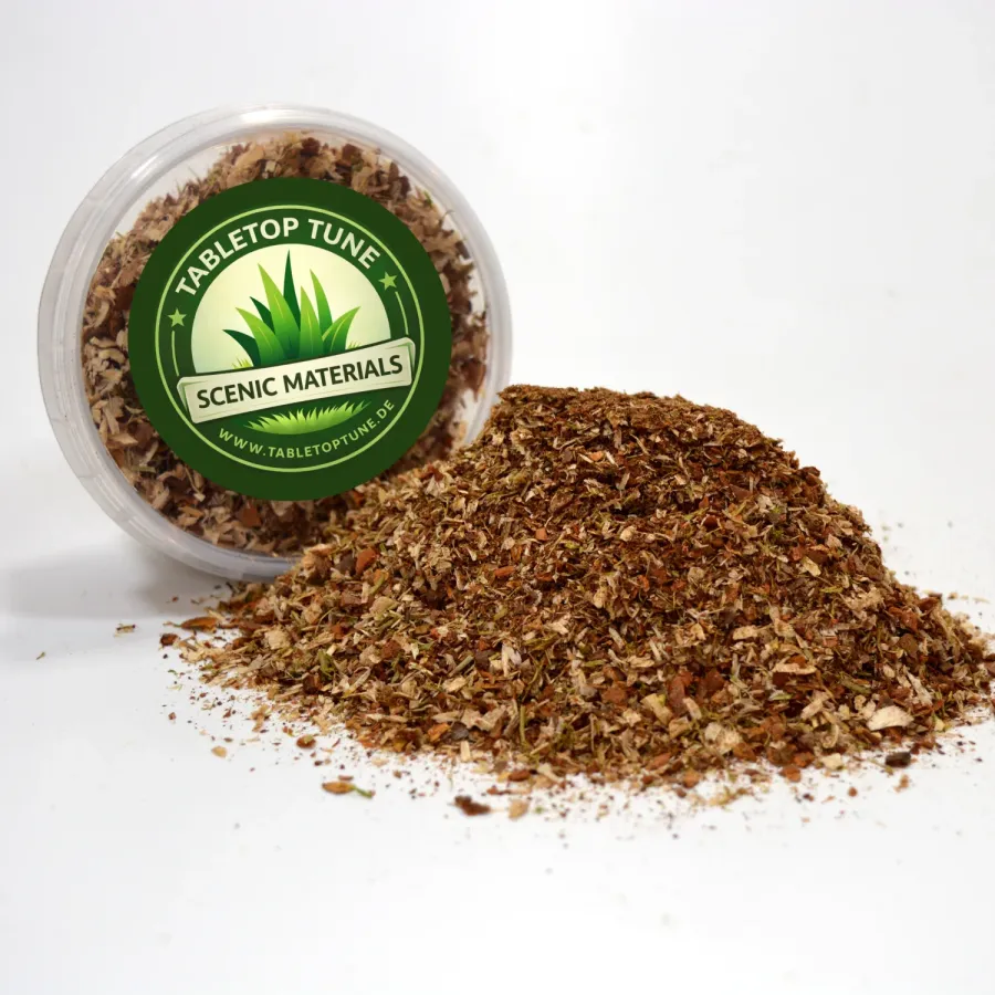 Bodengestaltung Materialien – Nadelwaldboden - realistischer Untergrund für Diorama, Tabletop und Modelleisenbahn