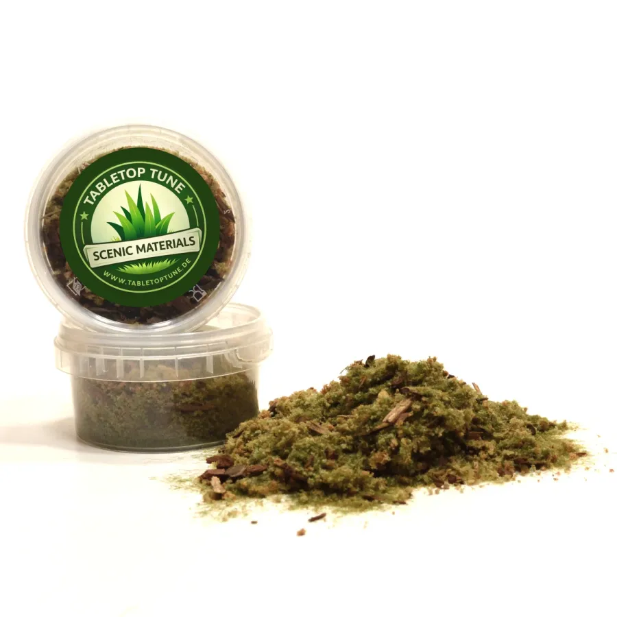 Bodengestaltung Materialien – Waldbodenflock - realistischer Untergrund für Diorama, Tabletop und Modelleisenbahn