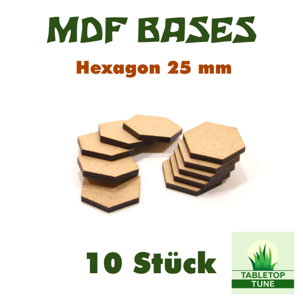 BASES - HEXAGON 25 mm