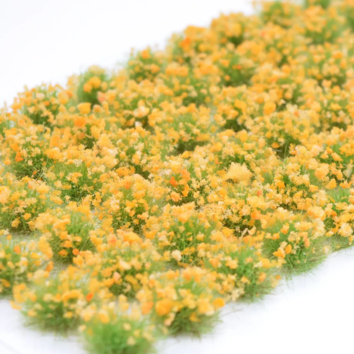 Grasbüschel 10 mm - Morgenröte - für Diorama -Modelleisenbahn - Tabletop Gelände – realistische Miniaturvegetation