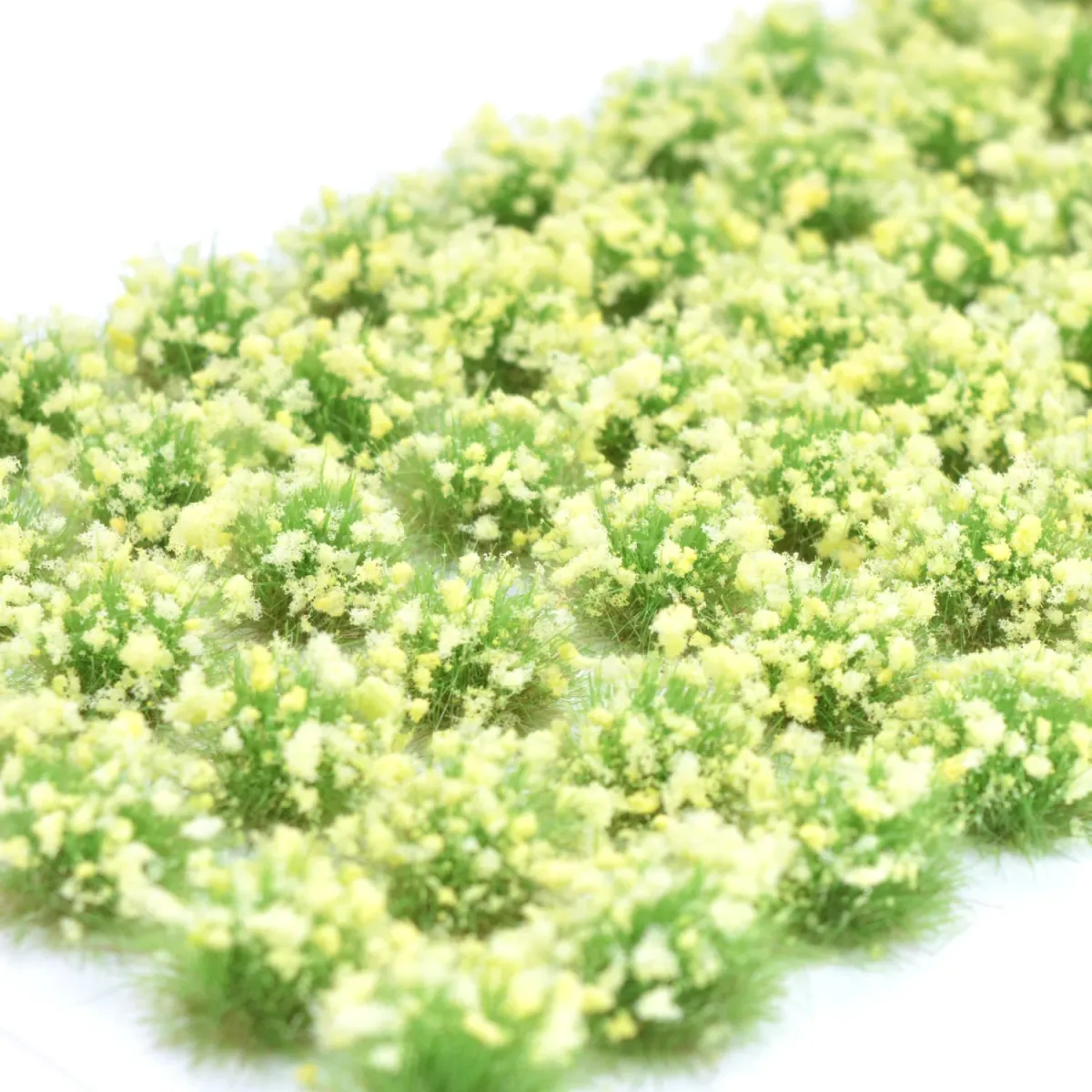 Grasbüschel 10 mm - Zitronenlicht - für Diorama -Modelleisenbahn - Tabletop Gelände – realistische Miniaturvegetatio