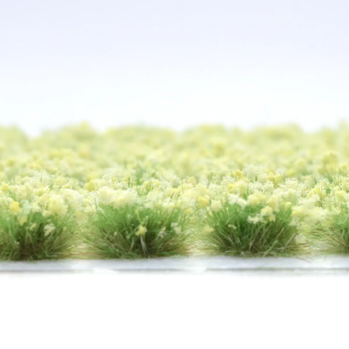 Grasbüschel 10 mm - Zitronenlicht - für Diorama -Modelleisenbahn - Tabletop Gelände – realistische Miniaturvegetatio