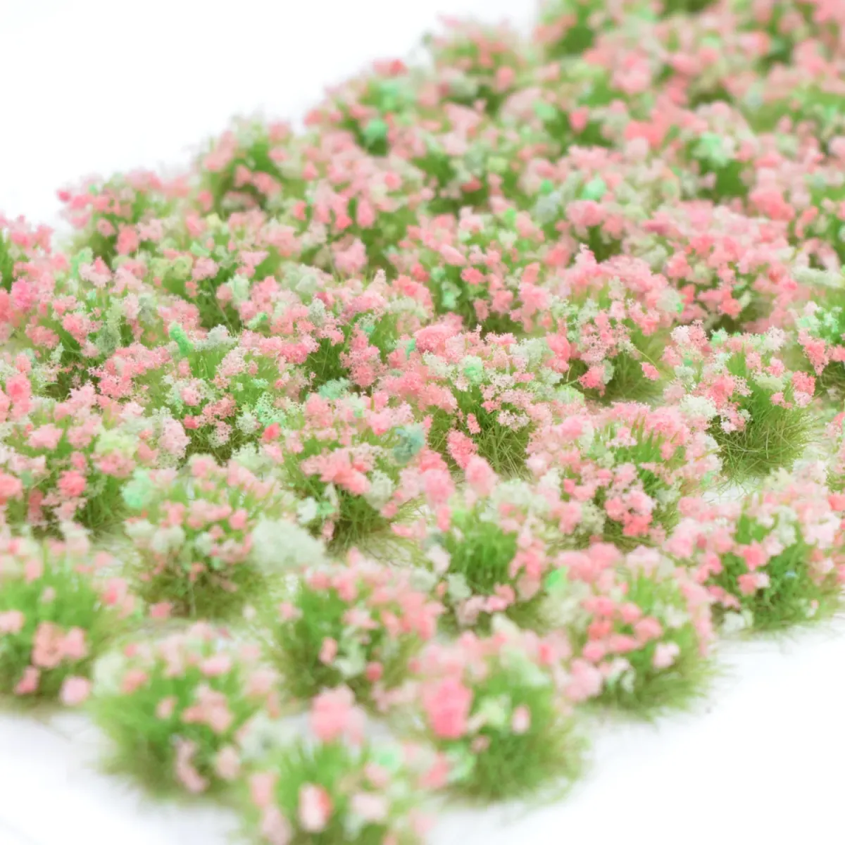 Grasbüschel 10 mm - Wildmohn - für Diorama -Modelleisenbahn - Tabletop Gelände – realistische Miniaturvegetation