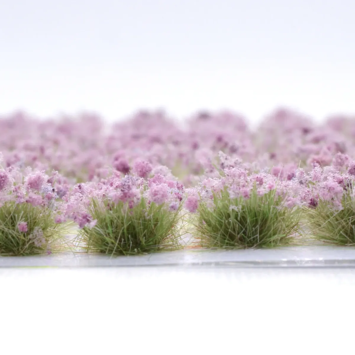 Grasbüschel 10 mm - Bordeauxflor - für Diorama -Modelleisenbahn - Tabletop Gelände – realistische Miniaturvegetation