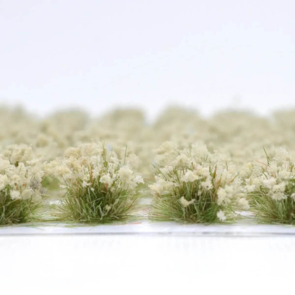 Grasbüschel 10 mm - Olivenblüte - für Diorama -Modelleisenbahn - Tabletop Gelände – realistische Miniaturvegetation