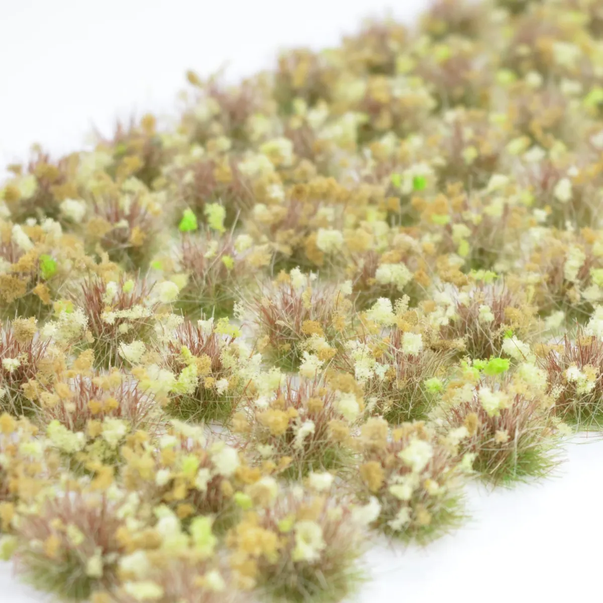 Grasbüschel 10 mm - Herbstleuchten - für Diorama -Modelleisenbahn - Tabletop Gelände – realistische Miniaturvegetation