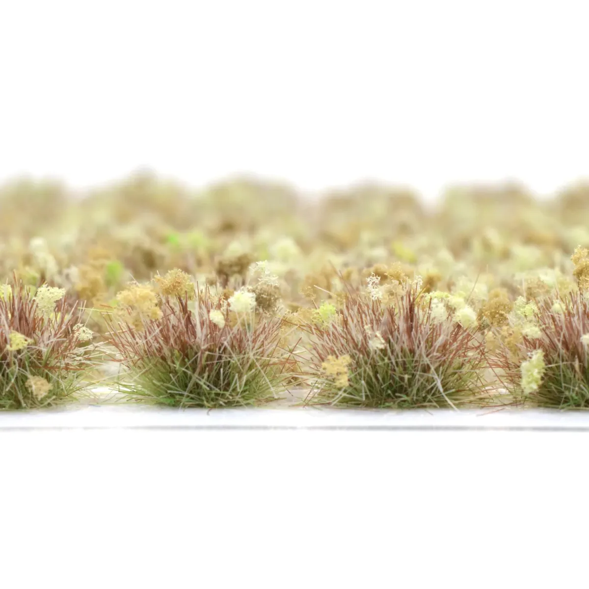 Grasbüschel 10 mm - Herbstleuchten - für Diorama -Modelleisenbahn - Tabletop Gelände – realistische Miniaturvegetation