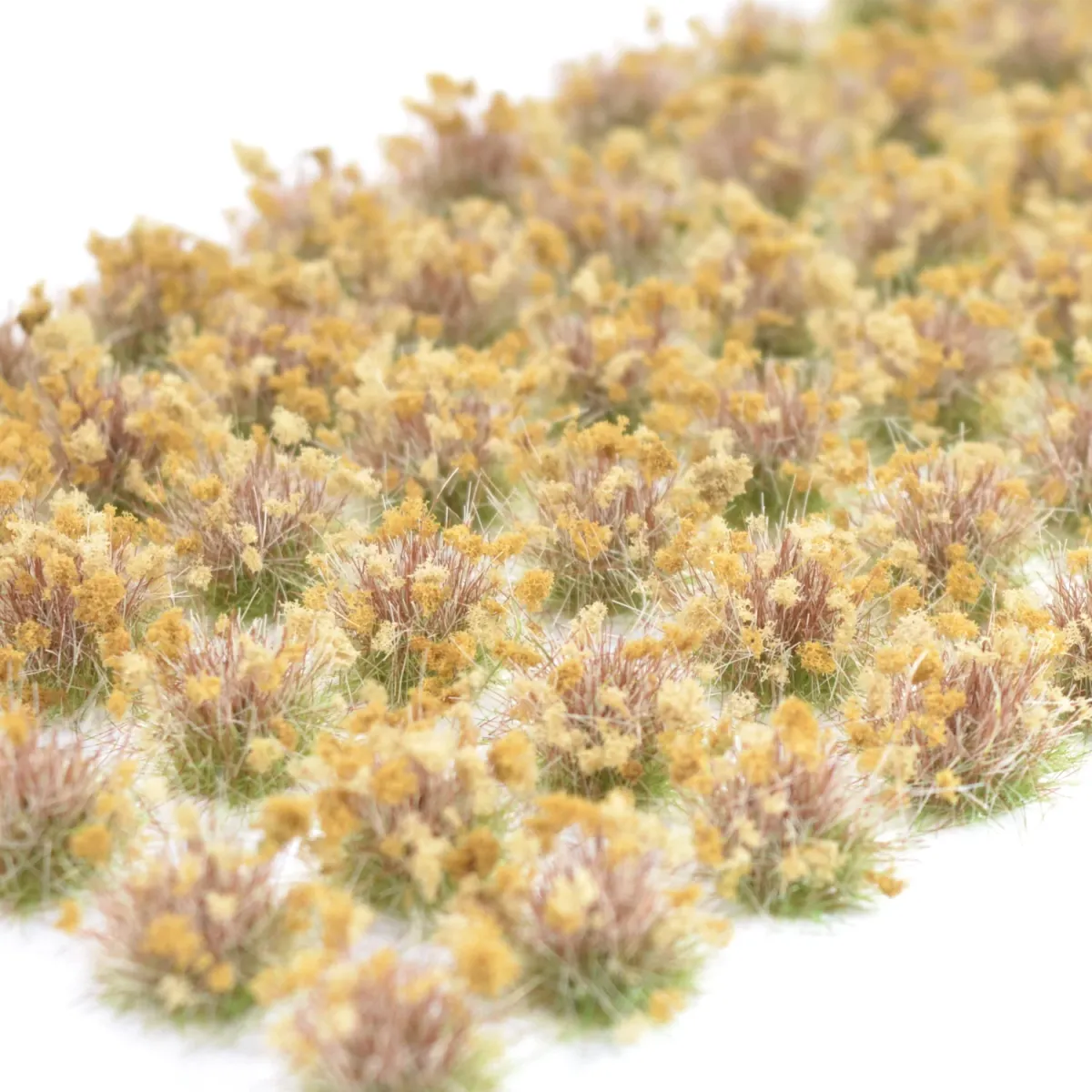 Grasbüschel 10 mm - Sepiafeld - für Diorama -Modelleisenbahn - Tabletop Gelände – realistische Miniaturvegetation