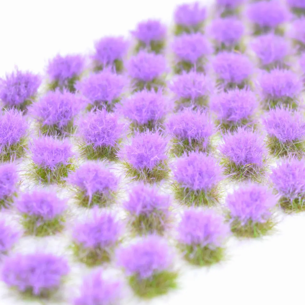 Hohe Wildgrasbüschel 12 mm – Lavendel - natürliche hohe Vegetation für Diorama und Tabletop Landschaften