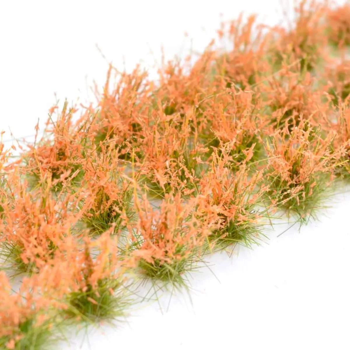 Hohe Wildgrasbüschel 12 mm –Blütenorange - natürliche hohe Vegetation für Diorama und Tabletop Landschaften