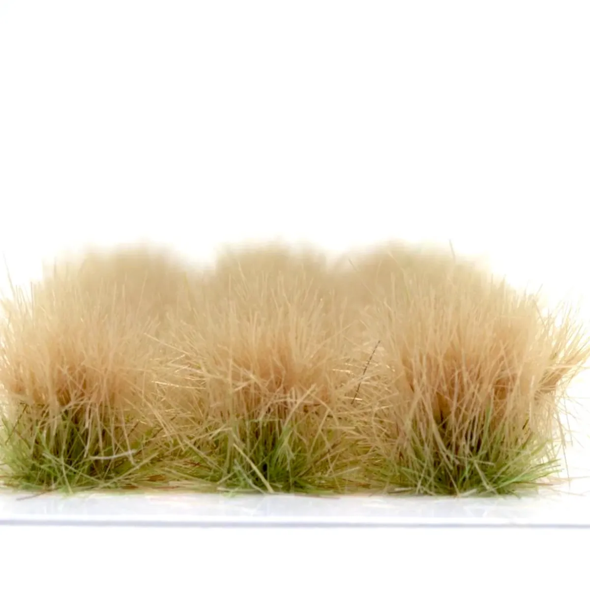 Hohe Wildgrasbüschel 12 mm – Wüstenton - natürliche hohe Vegetation für Diorama und Tabletop Landschaften