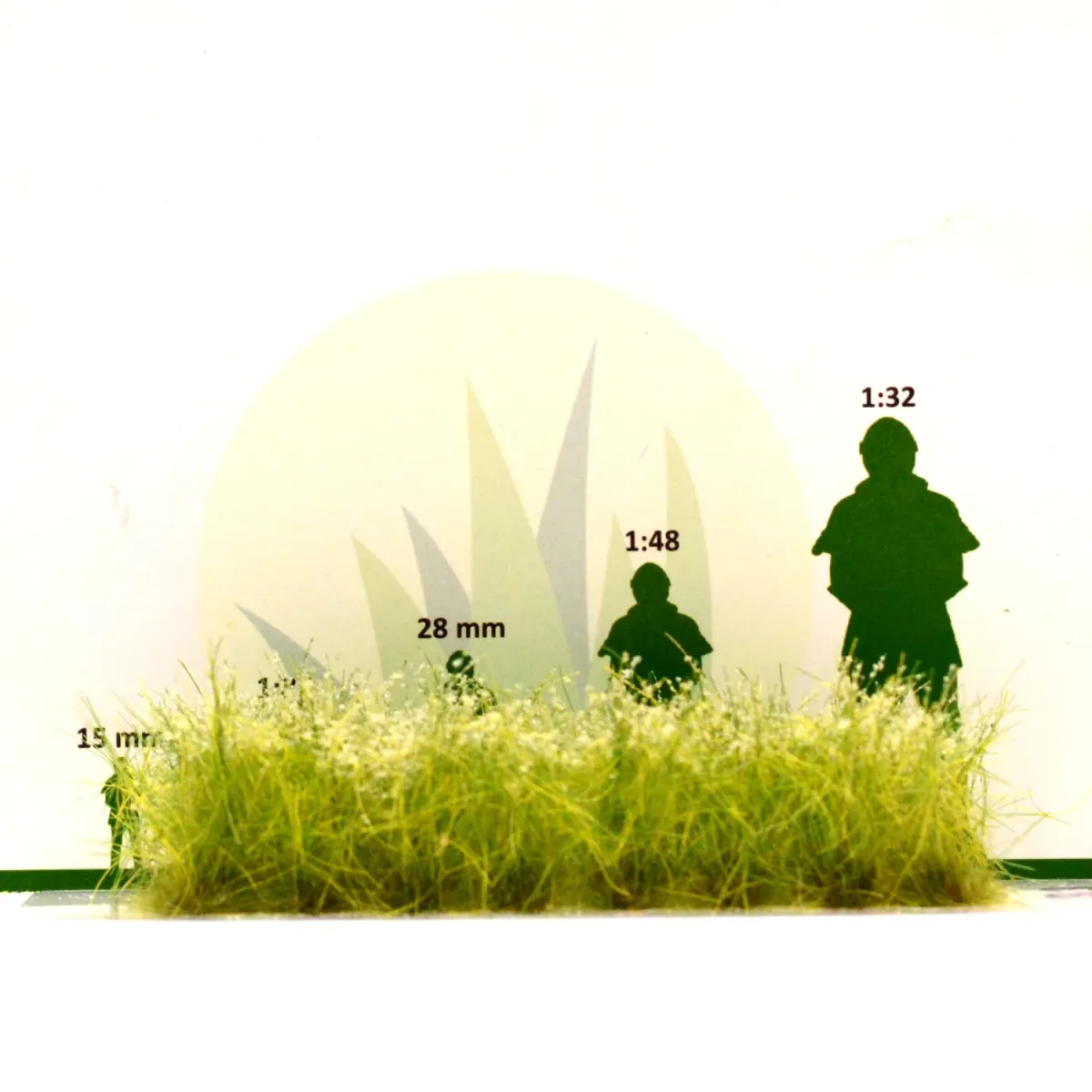 Busch- und Strauchgras ab 12 mm – Buschgras - Feldweg - für realistische Diorama- und Modellbau-Szenen