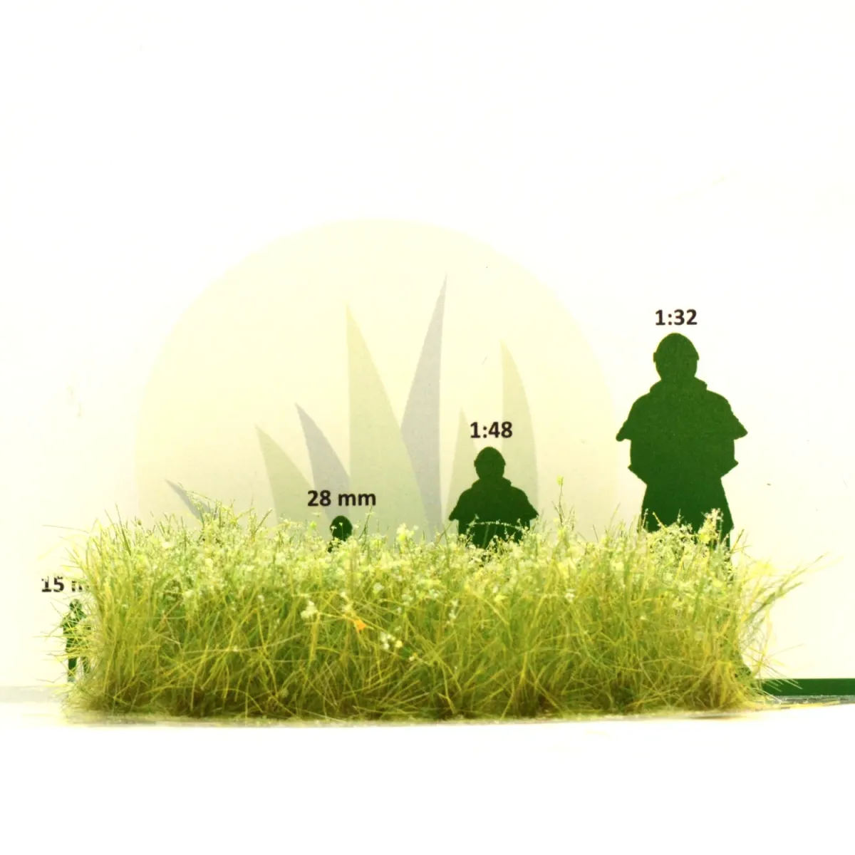 Busch- und Strauchgras ab 12 mm – Buschgras - Freiland - für realistische Diorama- und Modellbau-Szenen