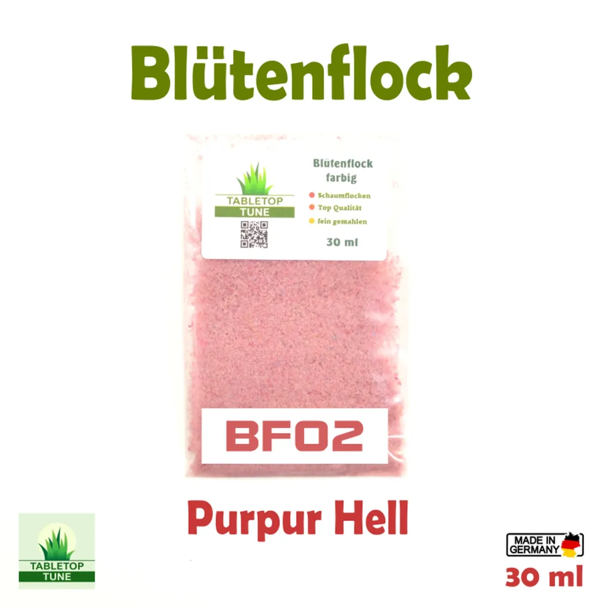 Flock – Streumaterial für realistische Beflockung - im Modellbau und Diorama Blütenflock - Helles Purpur