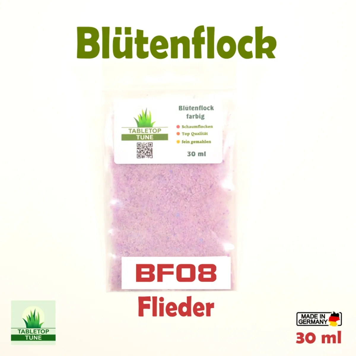 Flock – Streumaterial für realistische Beflockung - im Modellbau und Diorama Blütenflock - Fliederblüte