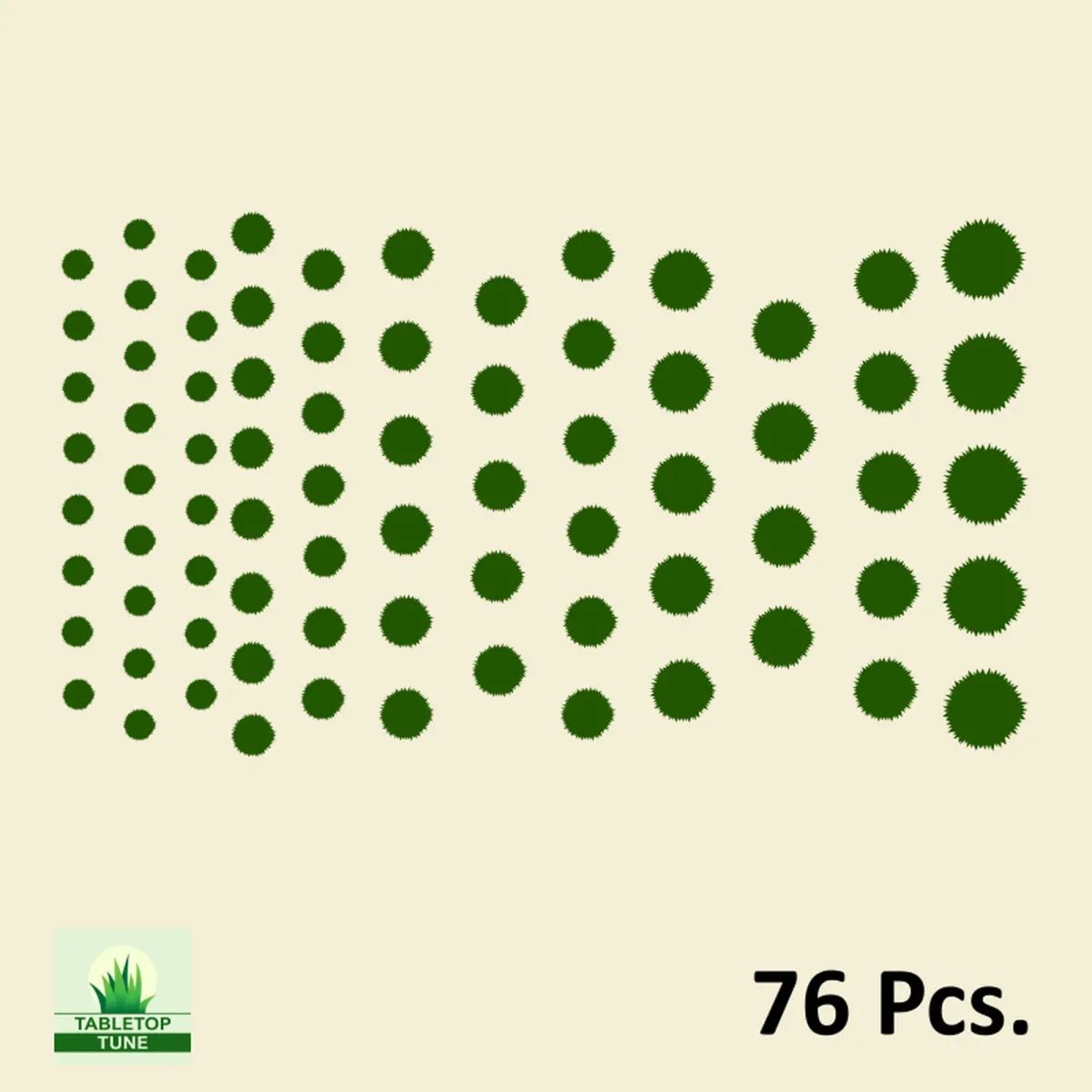 Wildgras Wiesenrand 6 mm – handgefertigte Grasbüschel für Diorama, Tabletop und Modelleisenbahn