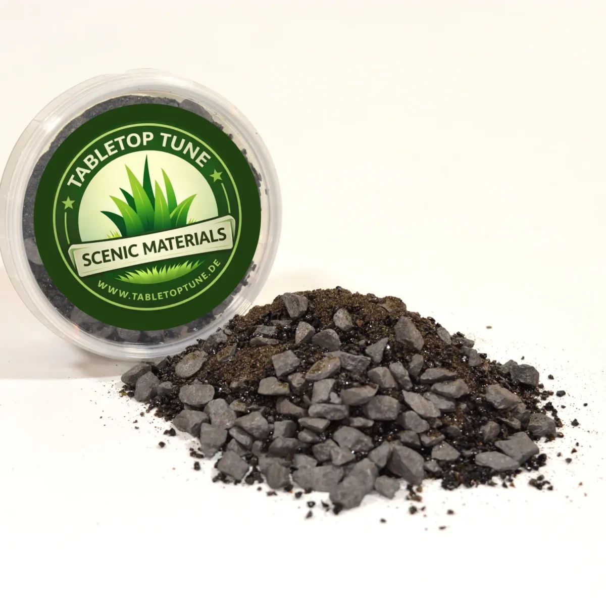 Bodengestaltung Materialien – Ascheboden Mix - realistischer Untergrund für Diorama, Tabletop und Modelleisenbahn
